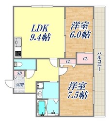 サンビルダー芦屋1の物件間取画像